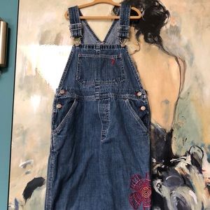 OshKosh B’Gosh Jean Denim Girls Overalls Size 6